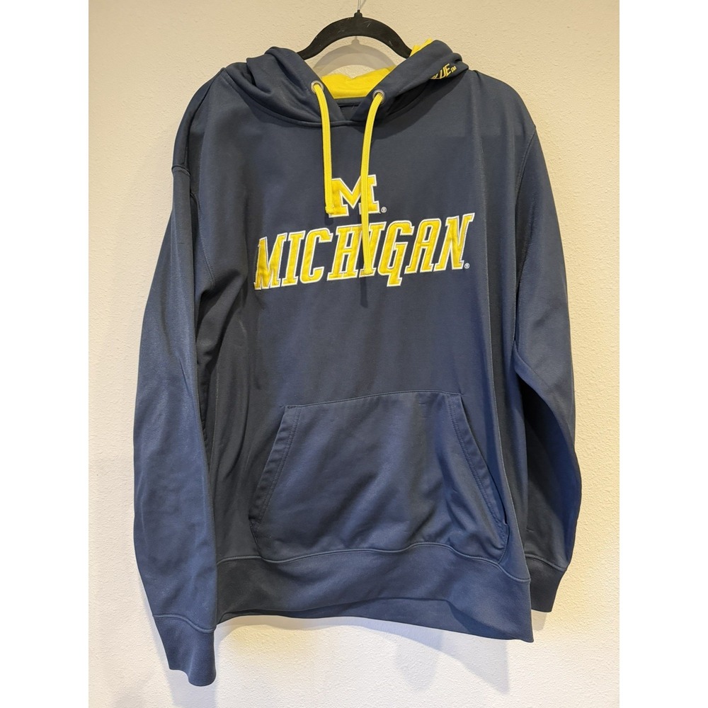 Stadium Athletics Michigan‎ Wolverines Pullover Insulated Hoodie Size XL